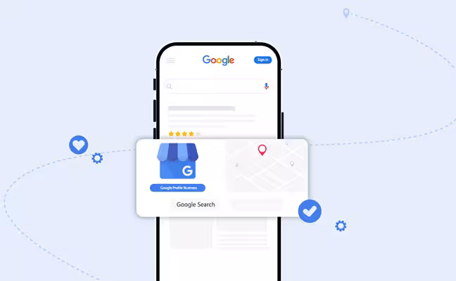 An illustration depicting the Google My Business Platform.